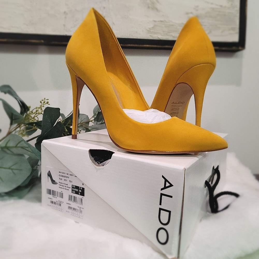 New💥 Mustard Aldo Cassedy Pump